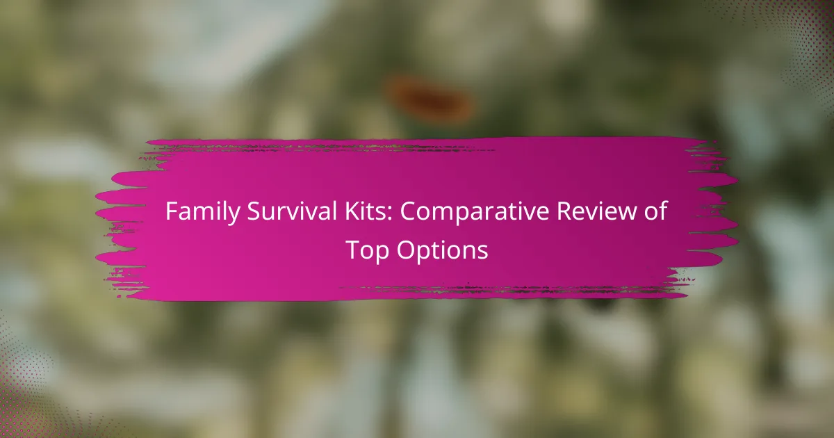 Family Survival Kits: Comparative Review of Top Options
