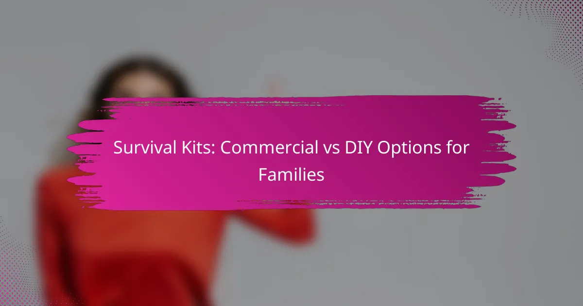 Survival Kits: Commercial vs DIY Options for Families